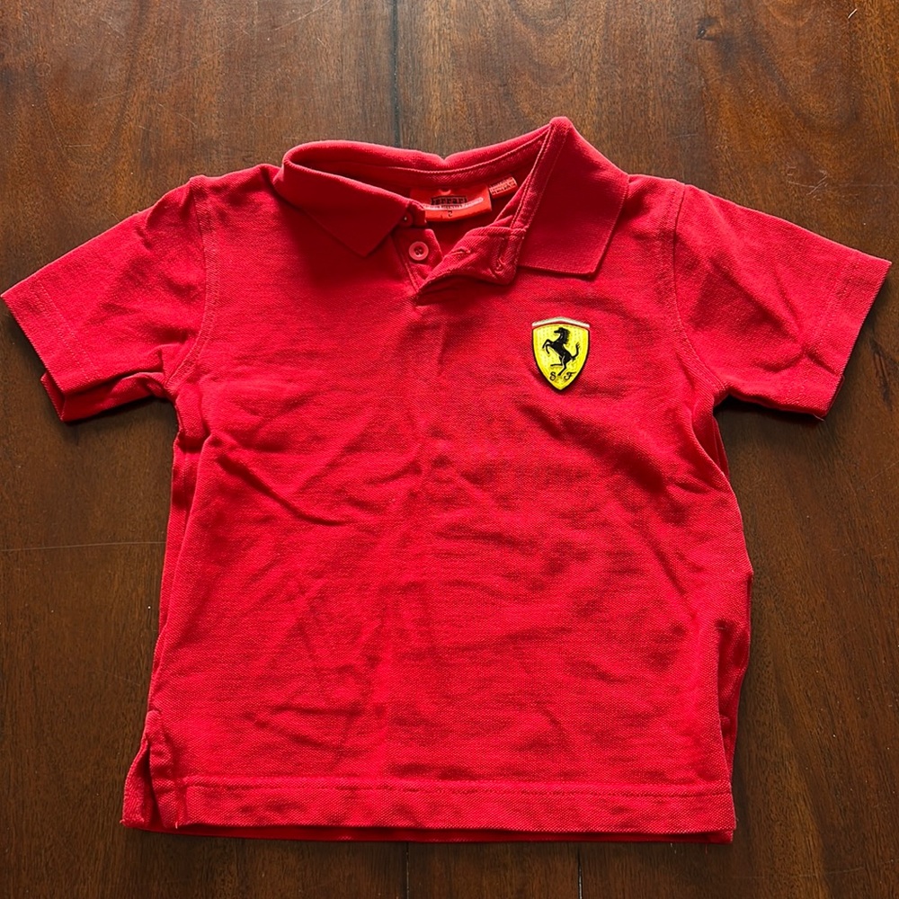 Kids Ferrari Polo Shirt